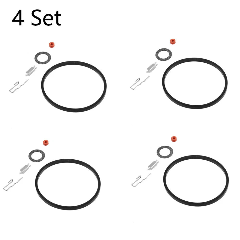 Set of 4 Carburetor Needle Seat Rebuild Kit for Tecumseh (631021, 631021A, 621021B)
