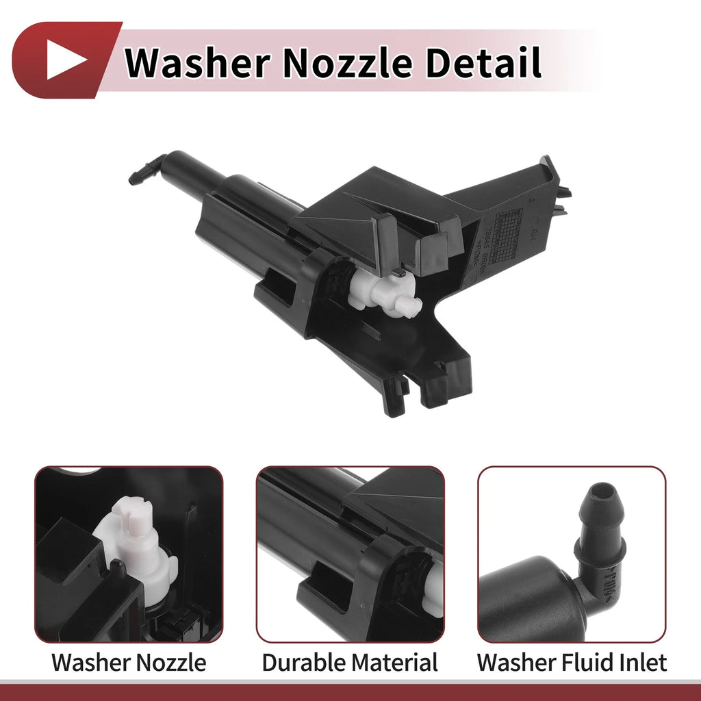 Front Passenger Side Headlight Washer Nozzle for Nissan Qashqai (No. 28645BR00A)
