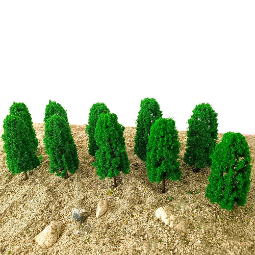10Pc 3.14" Model Trees for Train Railway Scenery Diorama Layout