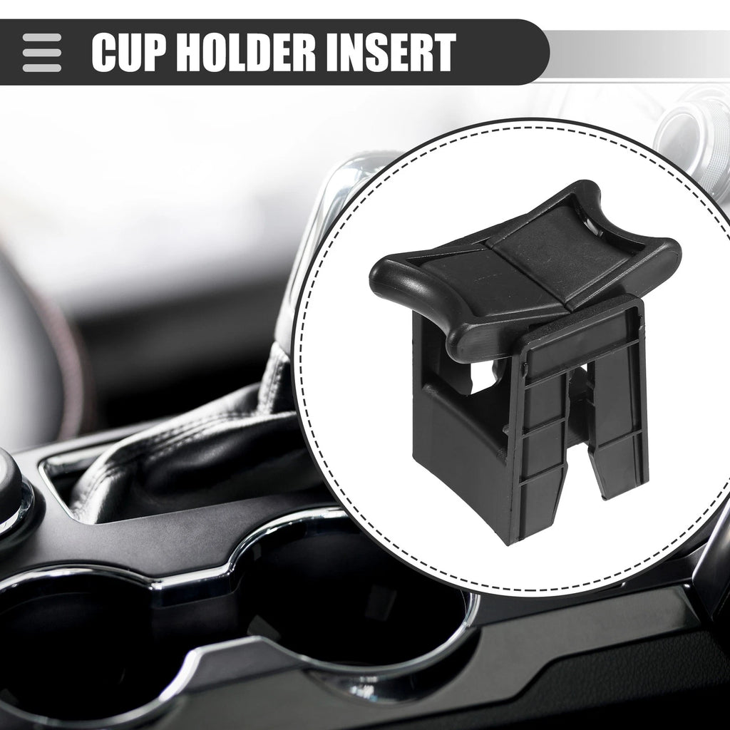 Center Cup Holder Insert for Toyota Camry 2012–2017 Black Plastic