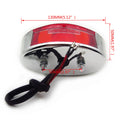 Chrome License Bracket & CD Oval Tail Light for Harley Touring