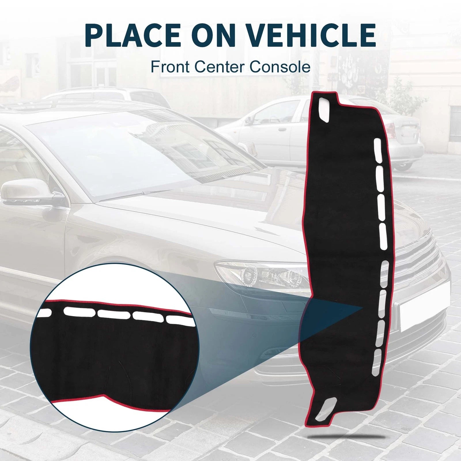 Dashboard Dash Cover Mat for Volkswagen T-Roc (2018–2023) Sun Protector Pad