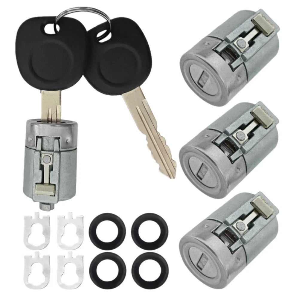 4x Door Lock Cylinder w/ Keys For 01-10 Chevy GMC Express Savana 1500 2500 3500