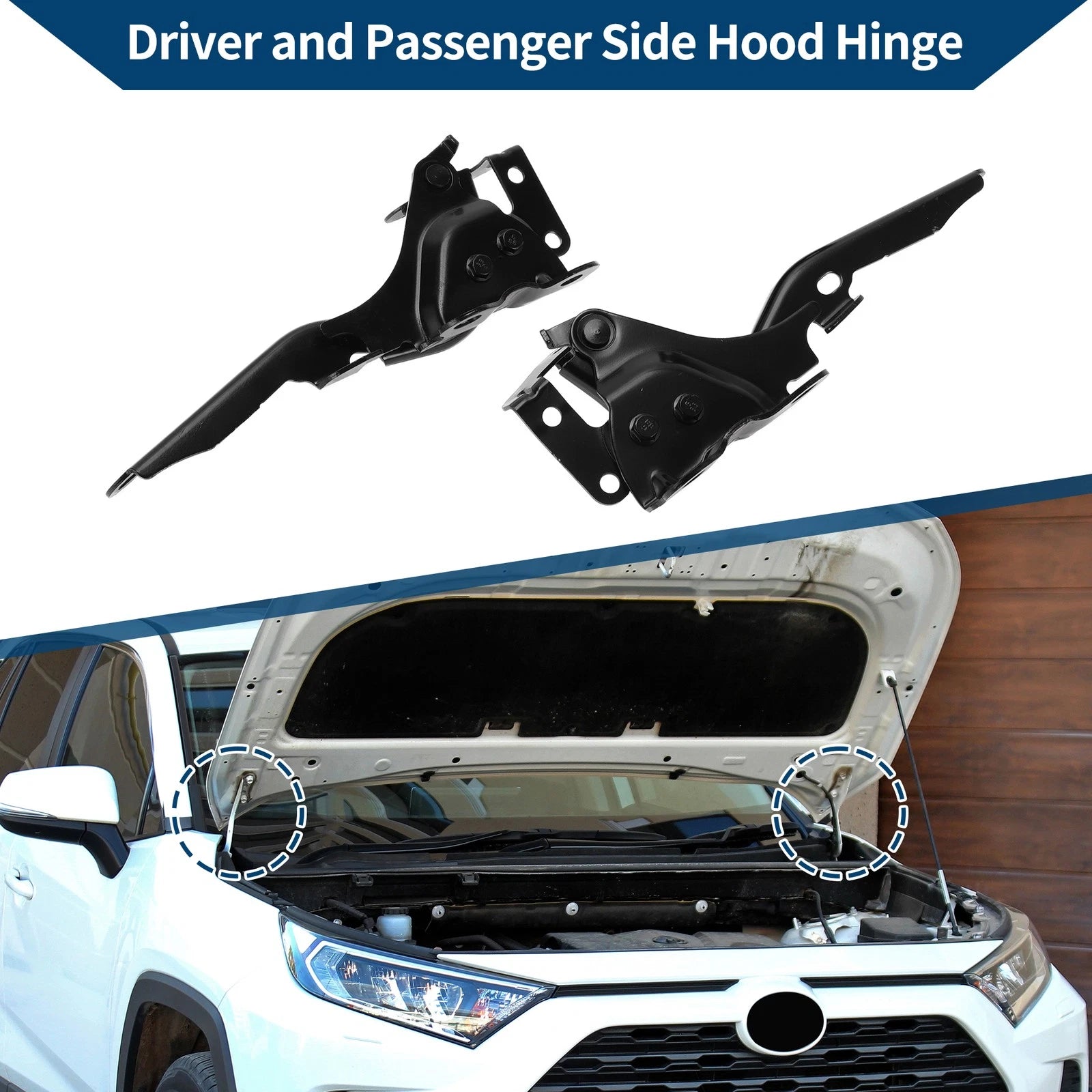 Hood Hinge Kit for Lexus RX350 (2010–2015) Front Bonnet Bracket Pair
