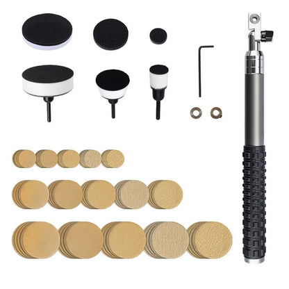 Adjustable Wood Bowl Sander Kit with 75 Sanding Discs for Woodworking
