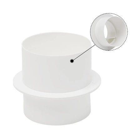Round Pipe Backdraft Damper for Bathroom Ventilation (PVC Material)
