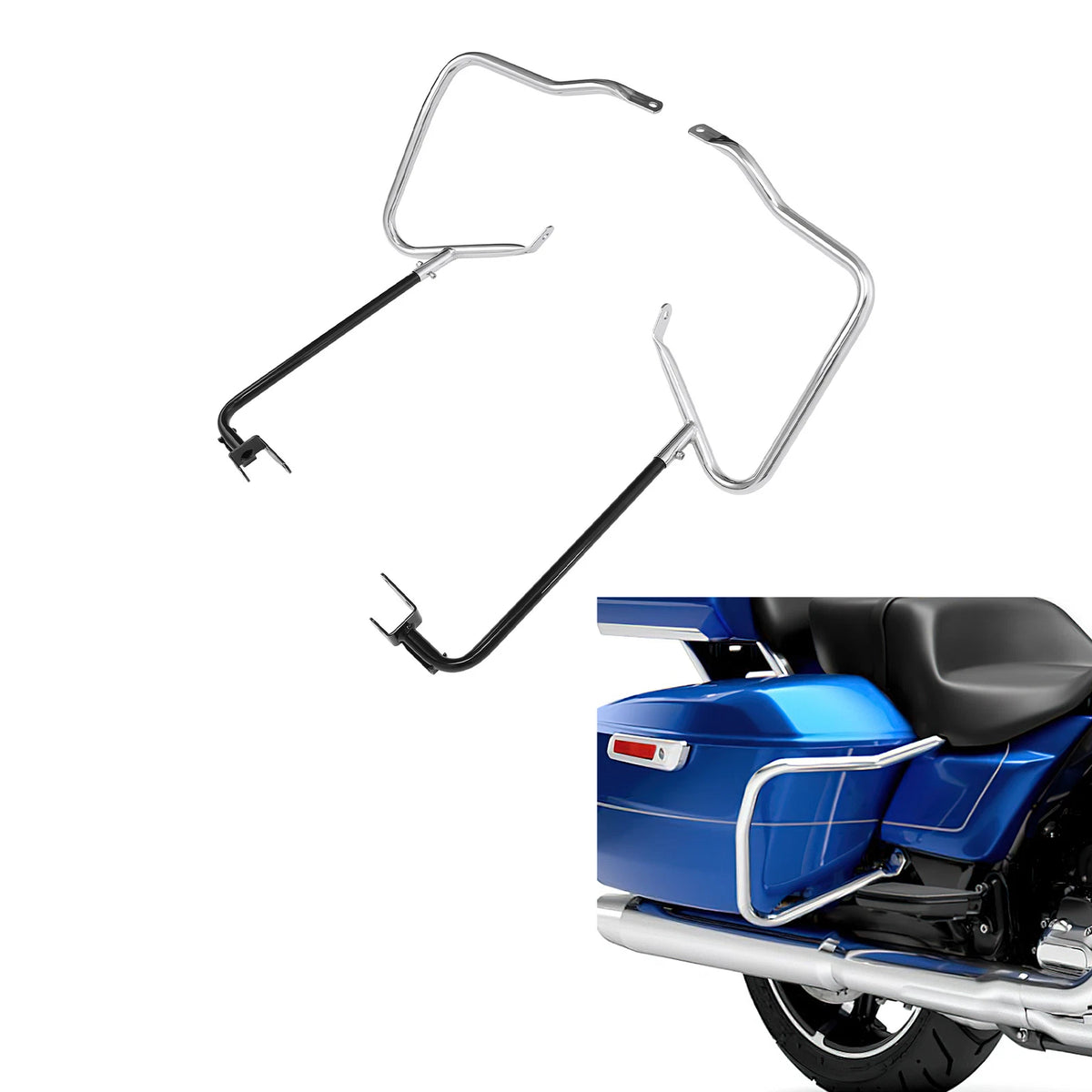Saddlebag Bracket Guard Crash Bar for Harley CVO Street Road Glide (2023–2024)