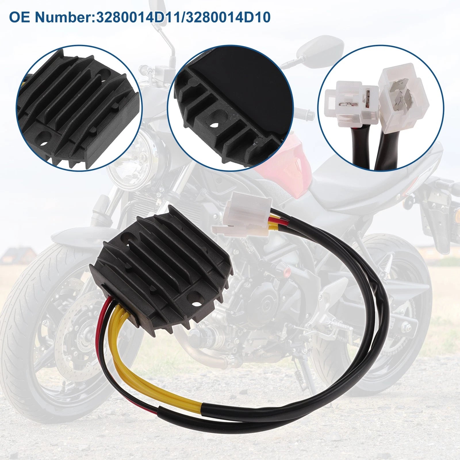 Voltage Regulator Rectifier 3280014D11 for Suzuki LS650 Savage (1986–2004)