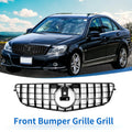 Front Upper Bumper Grille Grill Set for Mercedes-Benz C180 (2015–2019)
