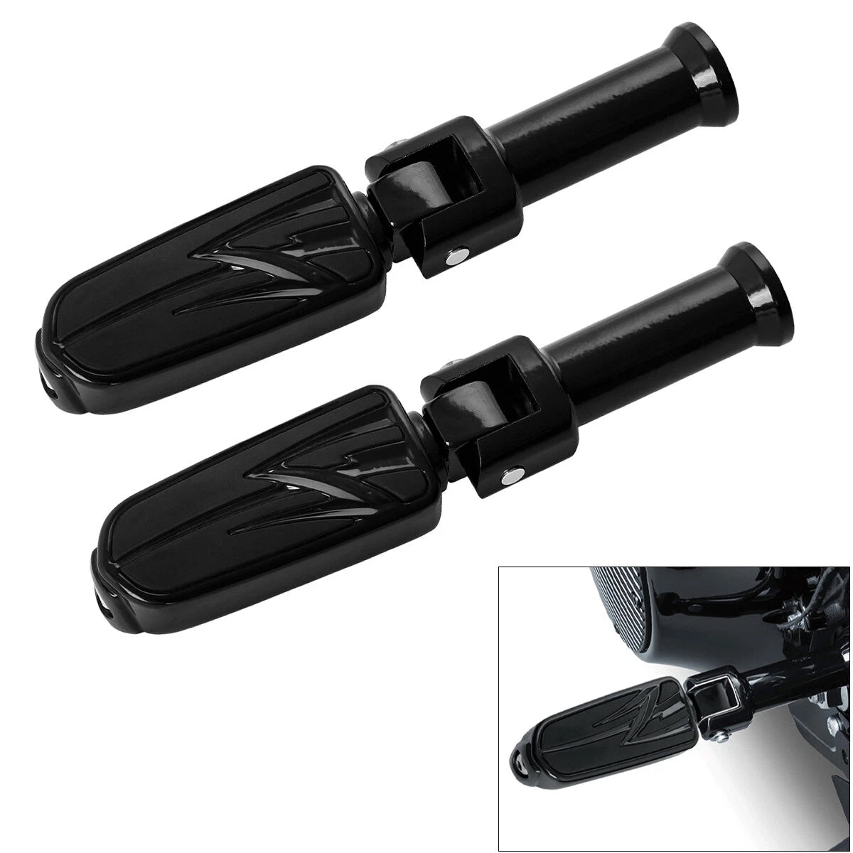 Driver Passenger Footpegs Bracket for Harley Softail Fat Bob Low Rider (2018–2023)