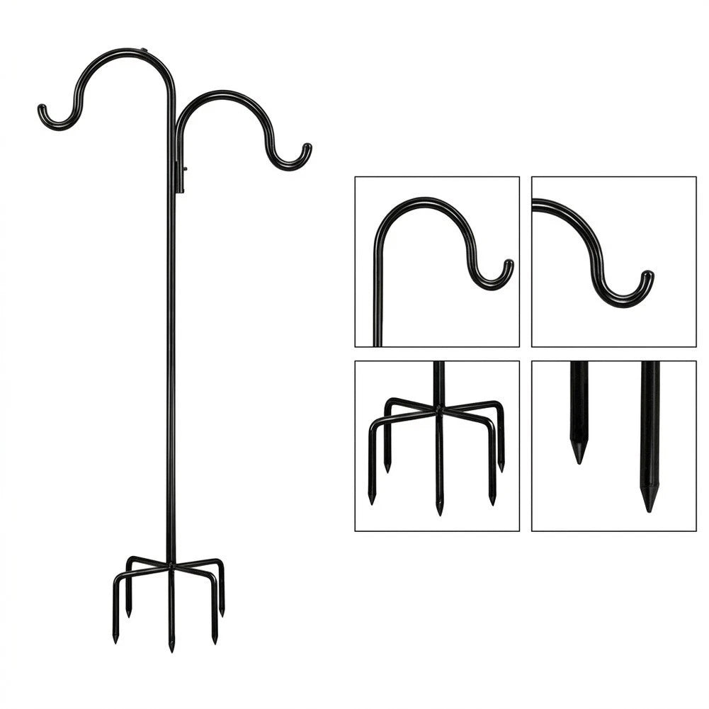 Adjustable Shepherds Hook for Bird Feeders and Plants