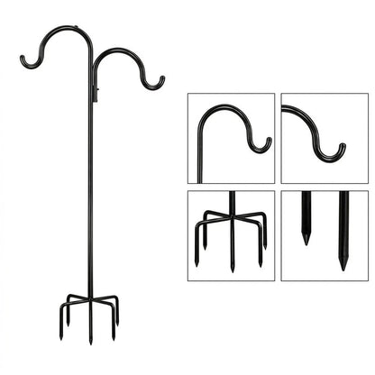 Adjustable Shepherds Hook for Bird Feeders and Plants