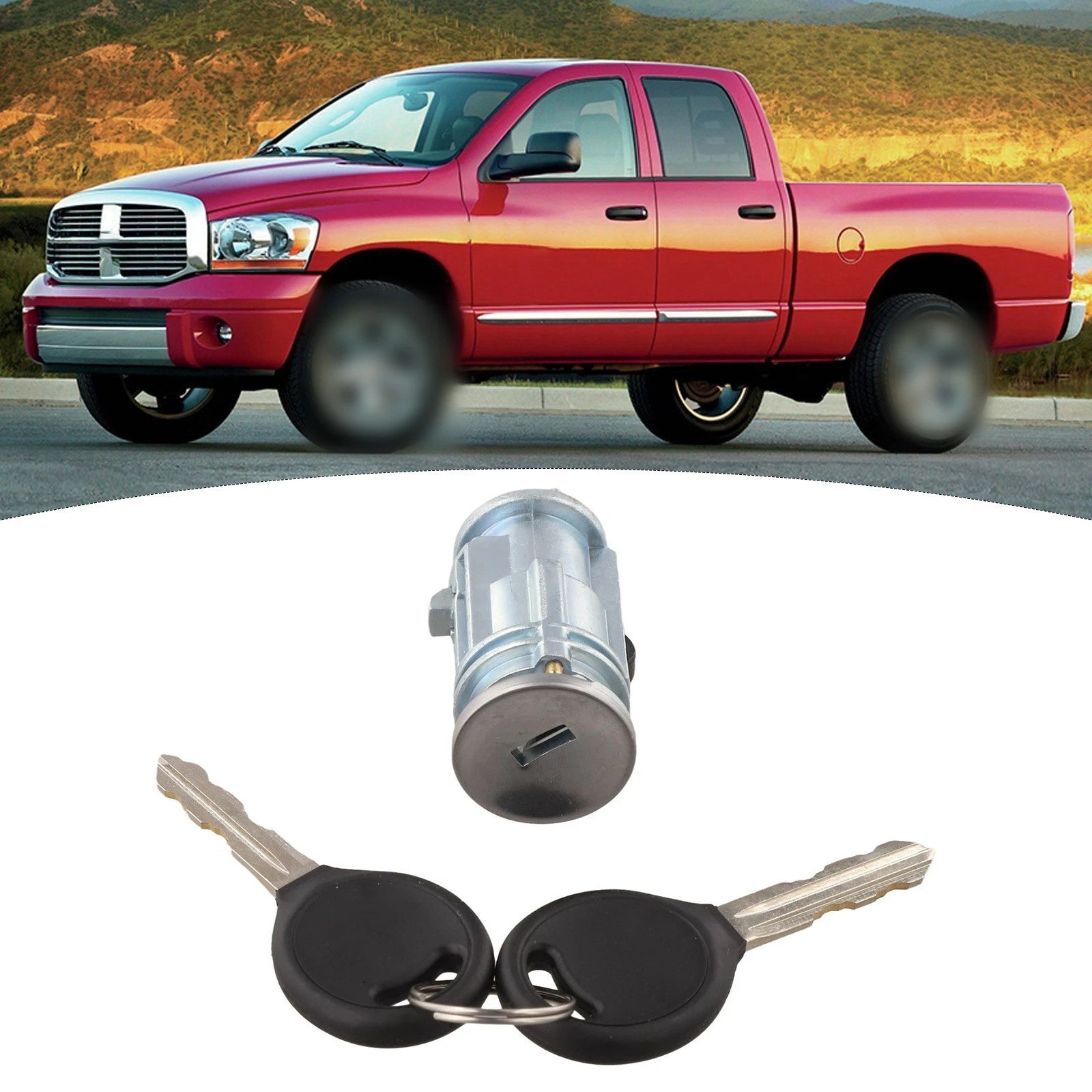 Car Key Replacement Ignition Key Switch For Dodge Vehicles Plastic Material