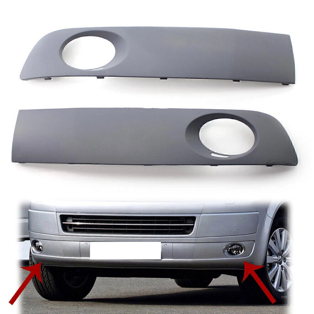 Fog Light Grille Set Paintable for VW Transporter Multivan T5 (2009–2015) 7E5807489A
