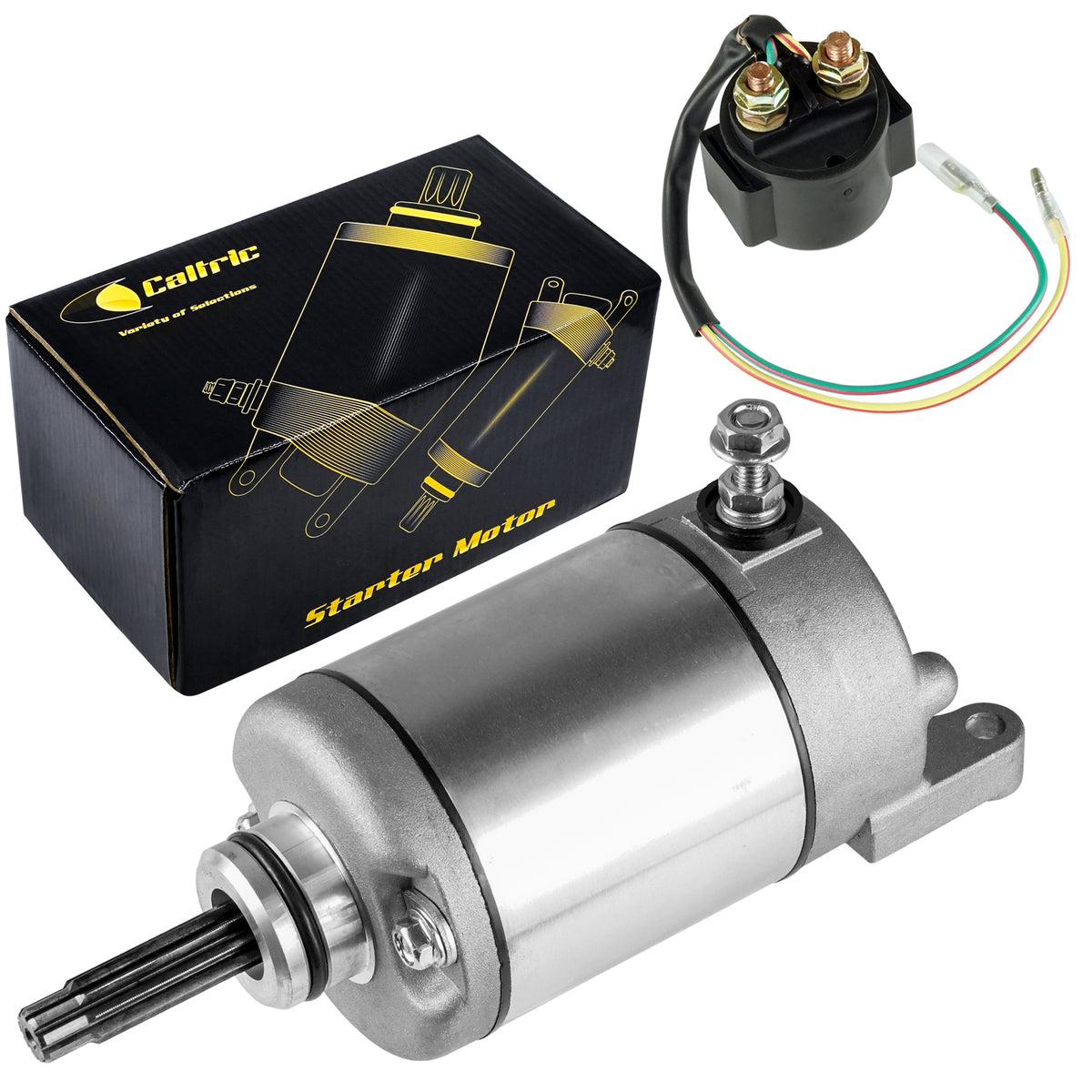 Starter and Relay Solenoid for Honda TRX400X 2x4 (2009–2014)