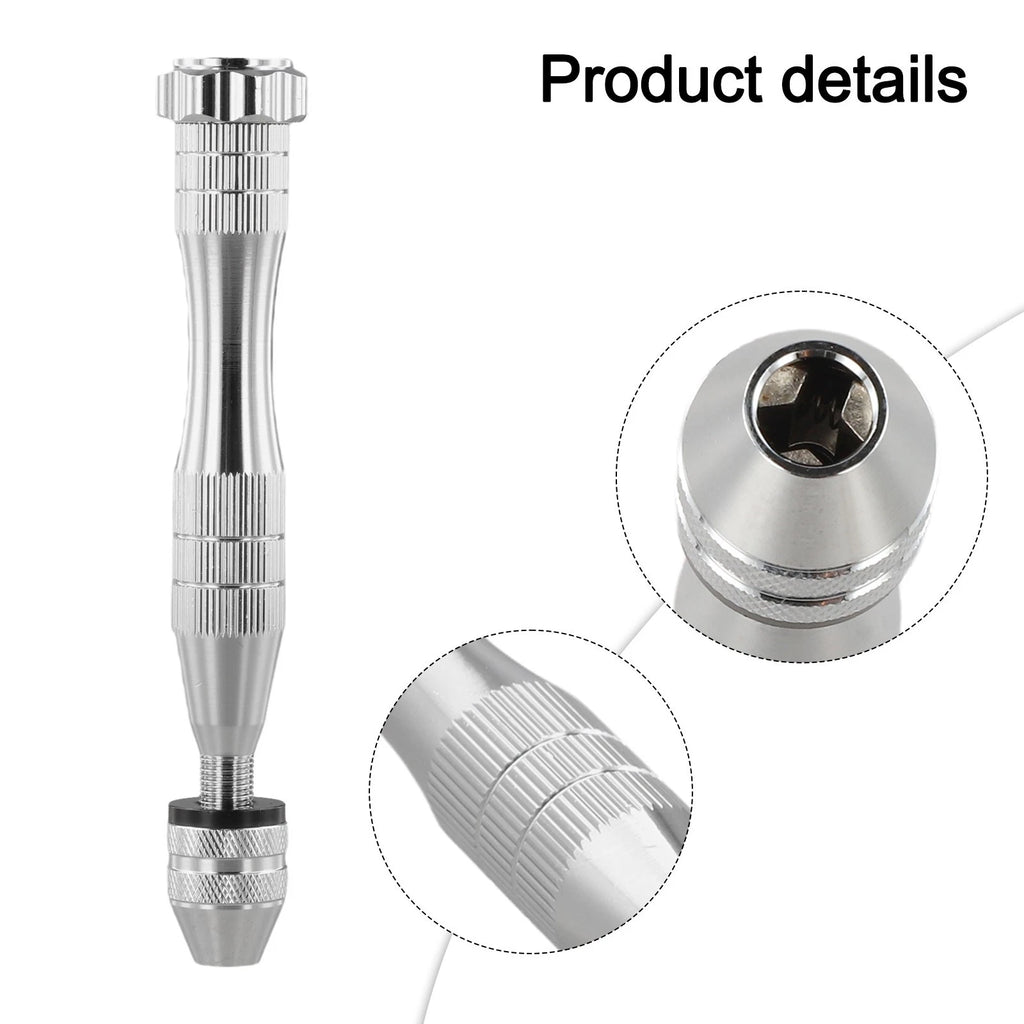 Lightweight Aluminum Hand Drill for Wood Plastic Rubber (No Specific Model)