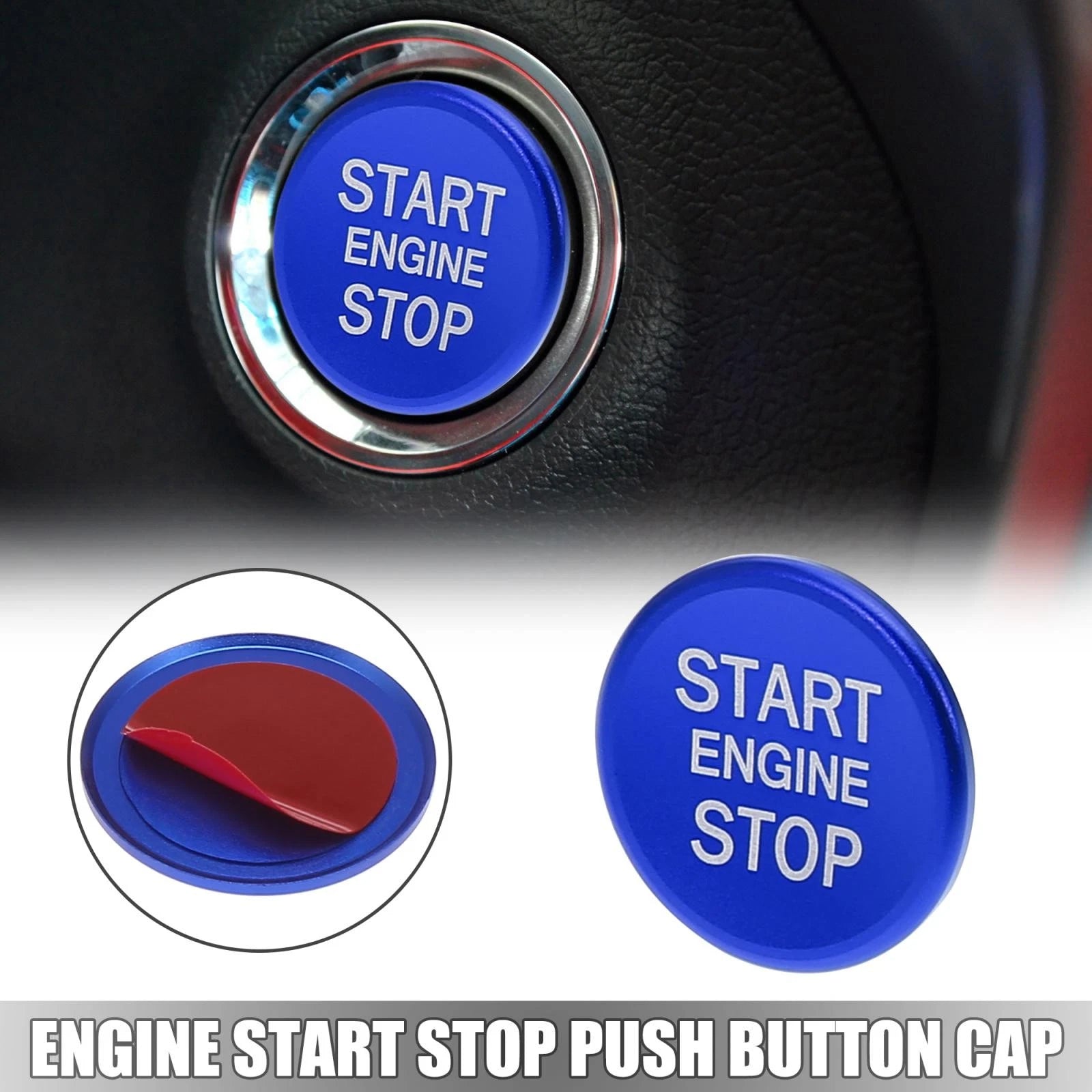 Engine Start Stop Push Button Cover Replacement for Audi A4L A6L Q5 (2009–2025)