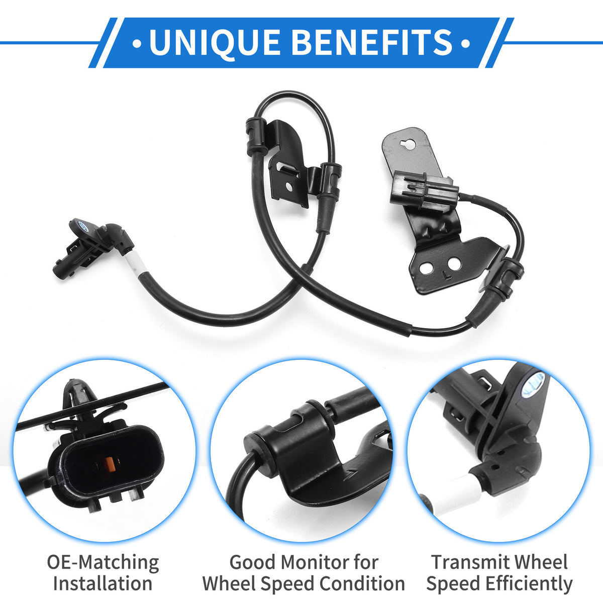 ABS Wheel Speed Sensor Replacement Front Left for Hyundai Genesis G80 (2017–2020)