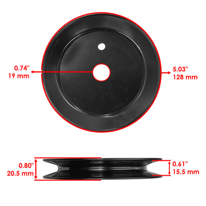 Deck Spindle and Pulley Assembly for Cub Cadet SLT1554 GT2554 (2004–2004)