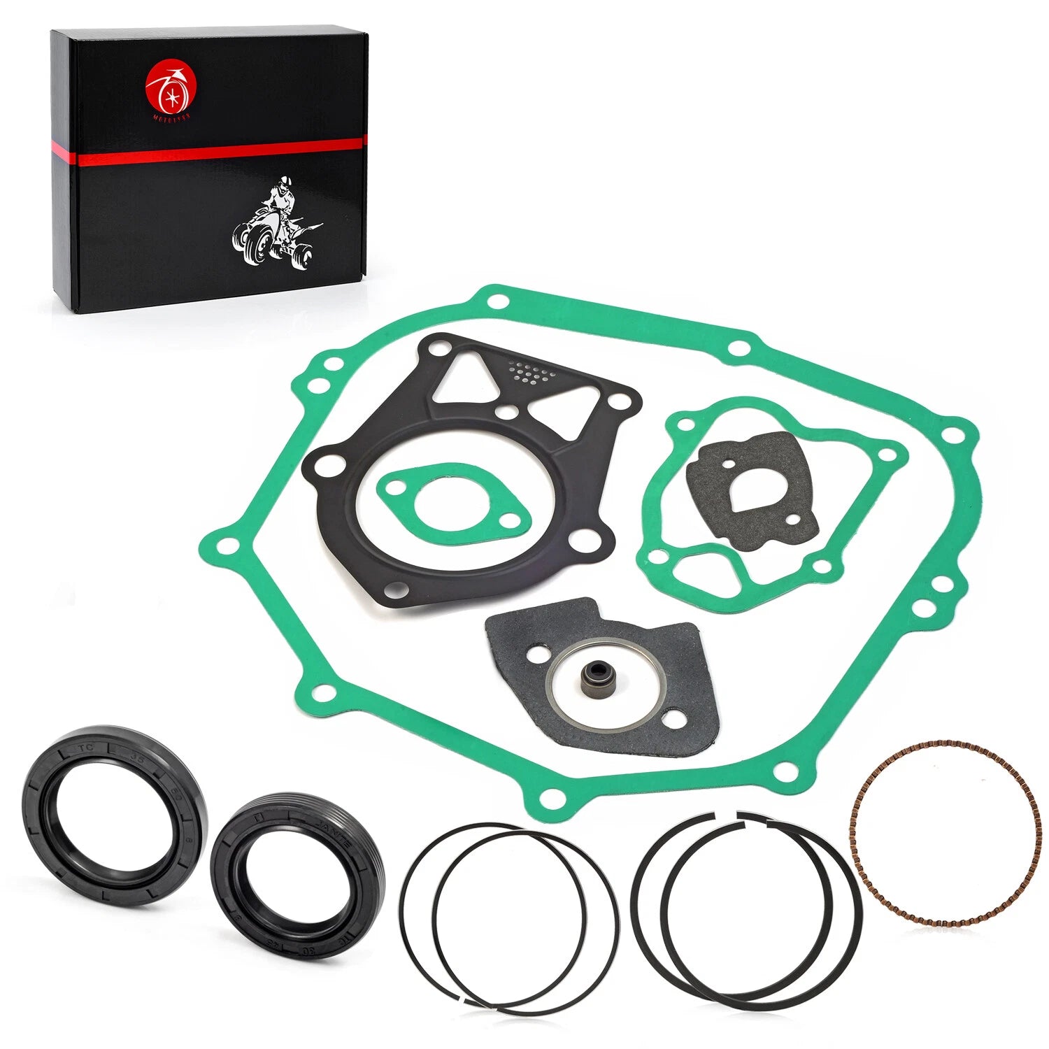 Engine Rebuild Kit Rings Gaskets Seals for Yamaha Golf Cart G2 G5 G8 G9 (1990–1999)
