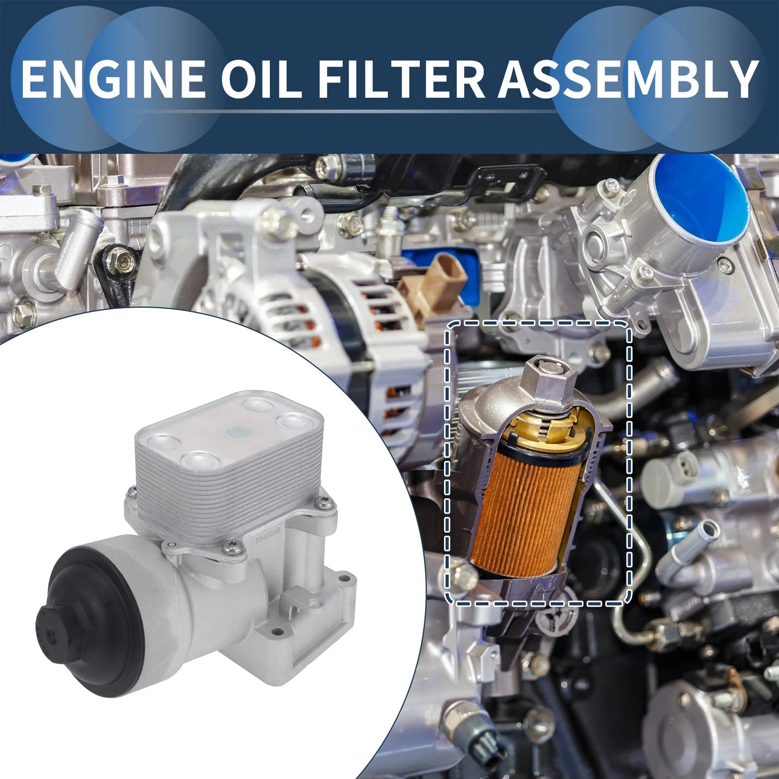Engine Oil Cooler Filter Housing for Audi A3 Q3 Quattro (2015–2022)