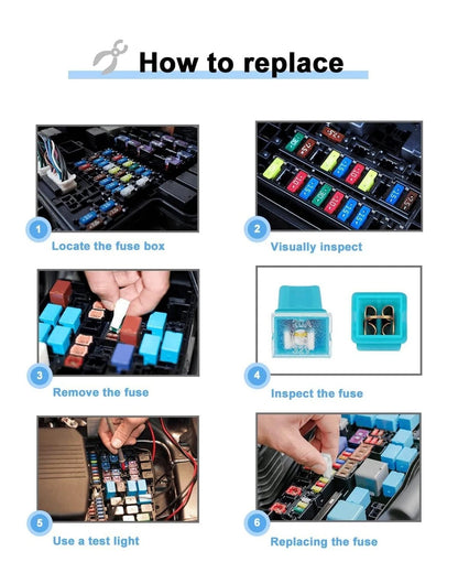 40Pcs Jcase Fuse Assortment Kit Low Profile & Tall/Standard