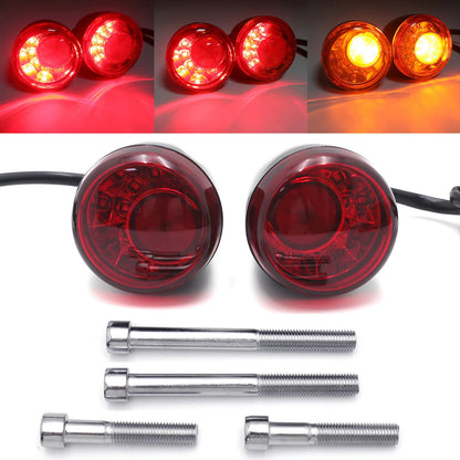 Rear LED Run Brake Turn Signal Indicator for Harley FXDB (2007–2008) & FXST FXDW (2002–2005)