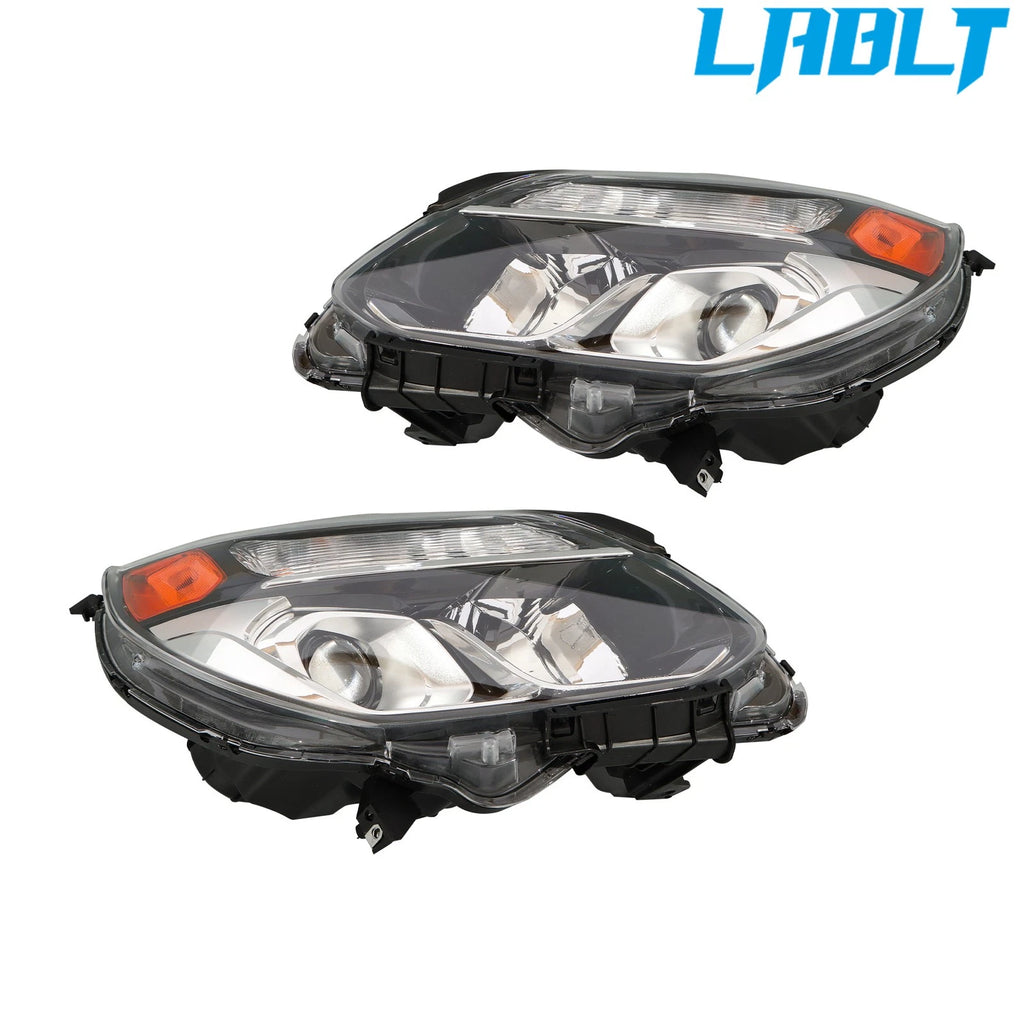 Headlight Assembly Set of 2 Halogen for Chevy Equinox (2016–2017)