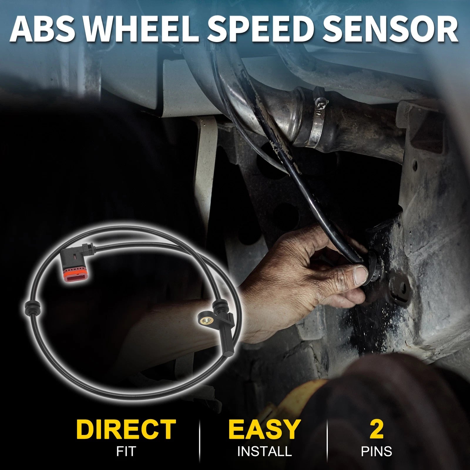Rear Left ABS Wheel Speed Sensor for Mercedes-Benz CL550 (2007–2011)