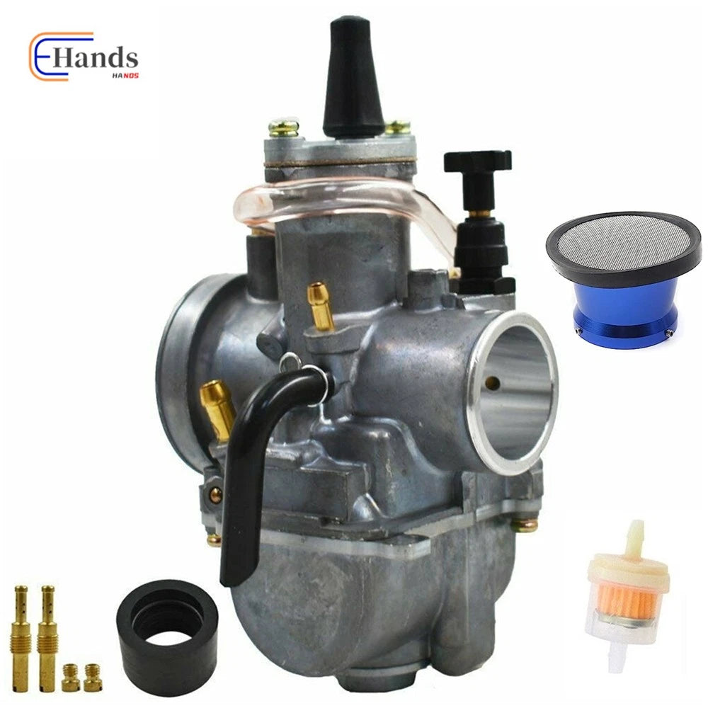 Carburetor + Air Filter for Yamaha YFZ350 (2004–2006), Honda CR80 CR125 (1993–2007), Kawasaki KX125 (2003–2006)