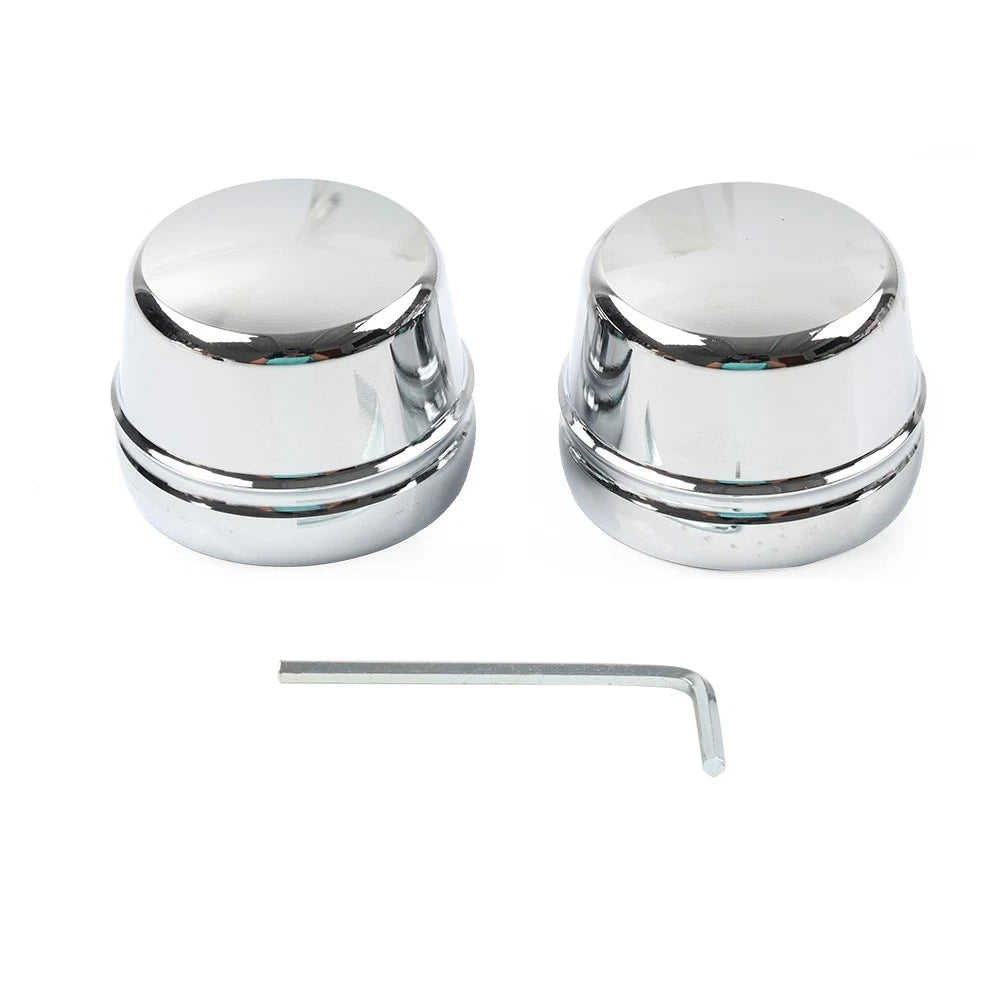 Front Axle Cap Nut Covers for Harley Touring Road King Electra Glide (2000–2007)