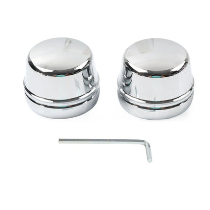Front Axle Cap Nut Covers for Harley Touring Road King Electra Glide (2000–2007)