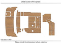 EVA Foam Teak Deck Flooring Pads for Cruisers 340 Express (2005)