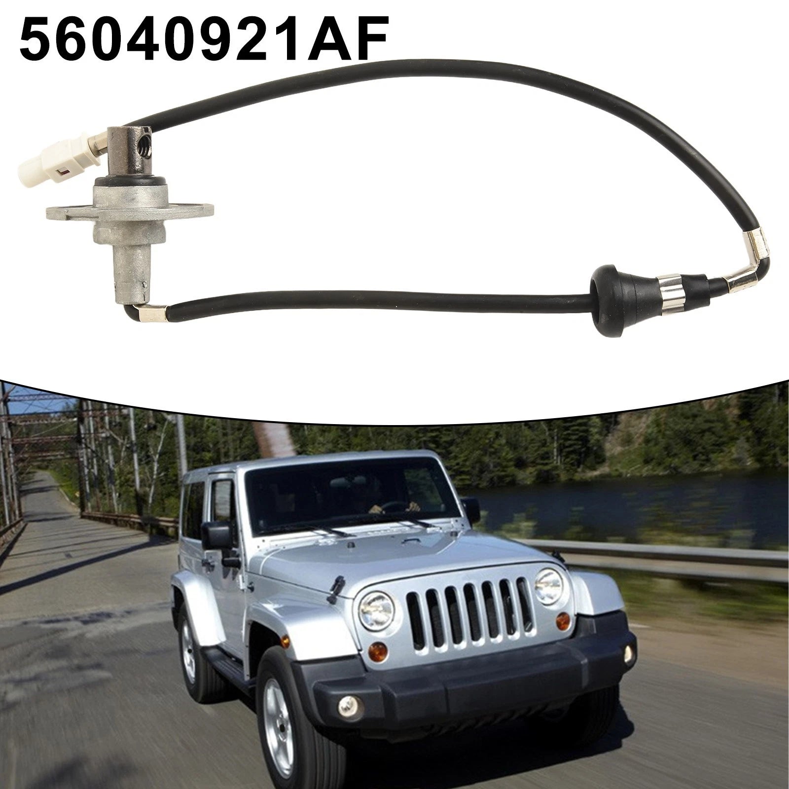 Antenna Support System Base Bracket & Wire for Jeep Wrangler