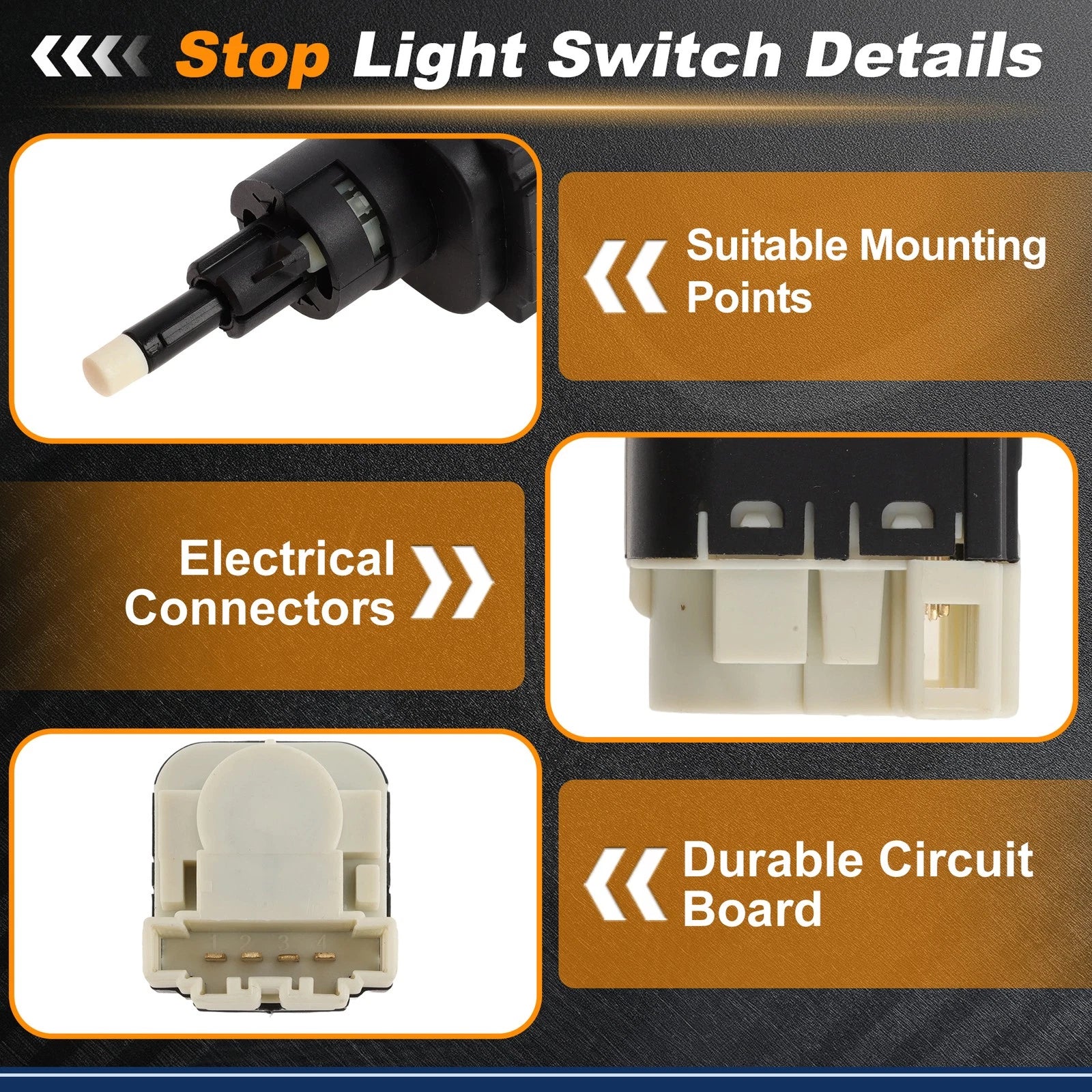 Brake Light Switch for Audi A3 (2003–2012) 7L6945511