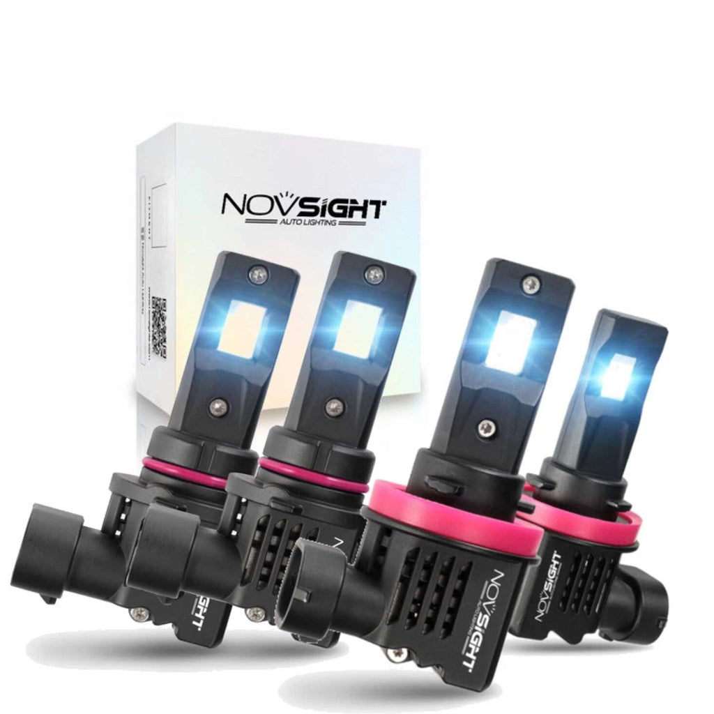 2X H7 H11 9005 LED Headlight Bulbs for