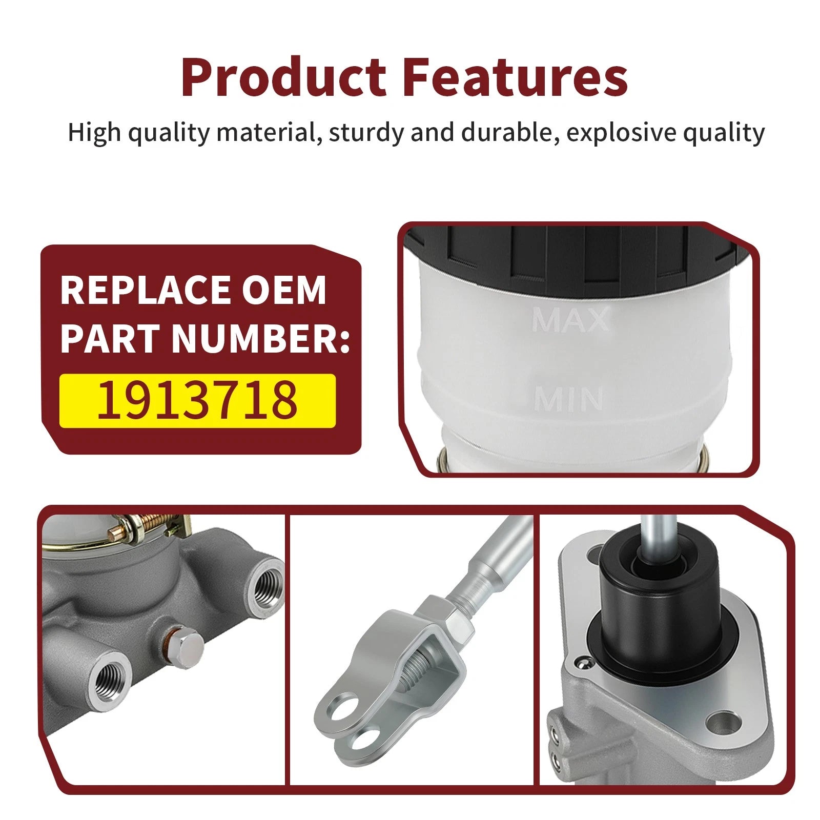Brake Master Cylinder Tandem Assembly 1913718 for Polaris RZR 200 (2021–2025)