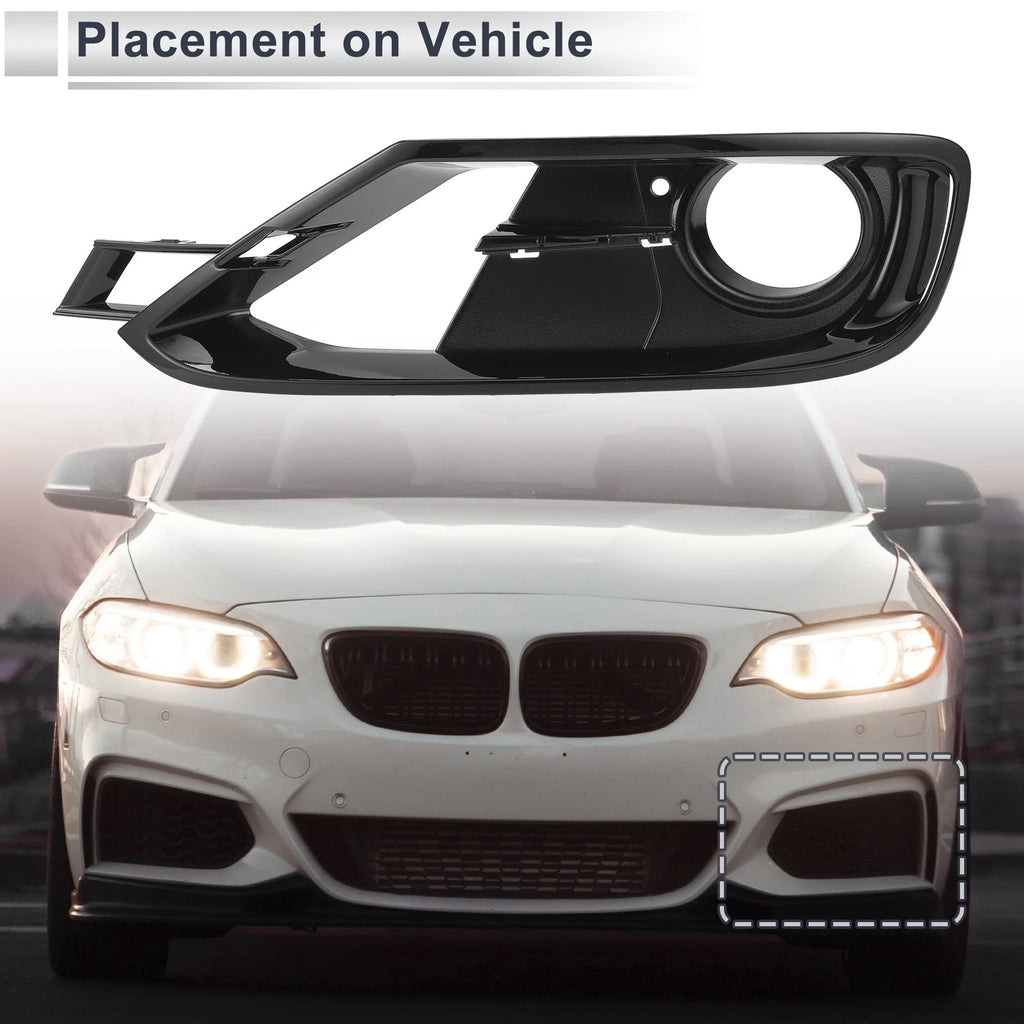 Left Front Fog Light Grill Replacement for BMW F30 F31 (2011–2018)