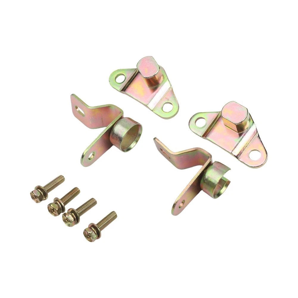 Complete Tailgate Hinge Kit for Chevrolet For Dodge Pickup Trucks Black Color