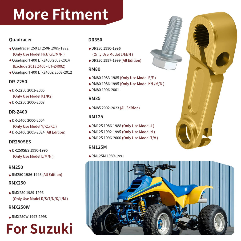 Clutch Release Arm for Suzuki DR-Z400 LT-Z400 RM80 RM85 RM250 (2000–2023) 23271-20902