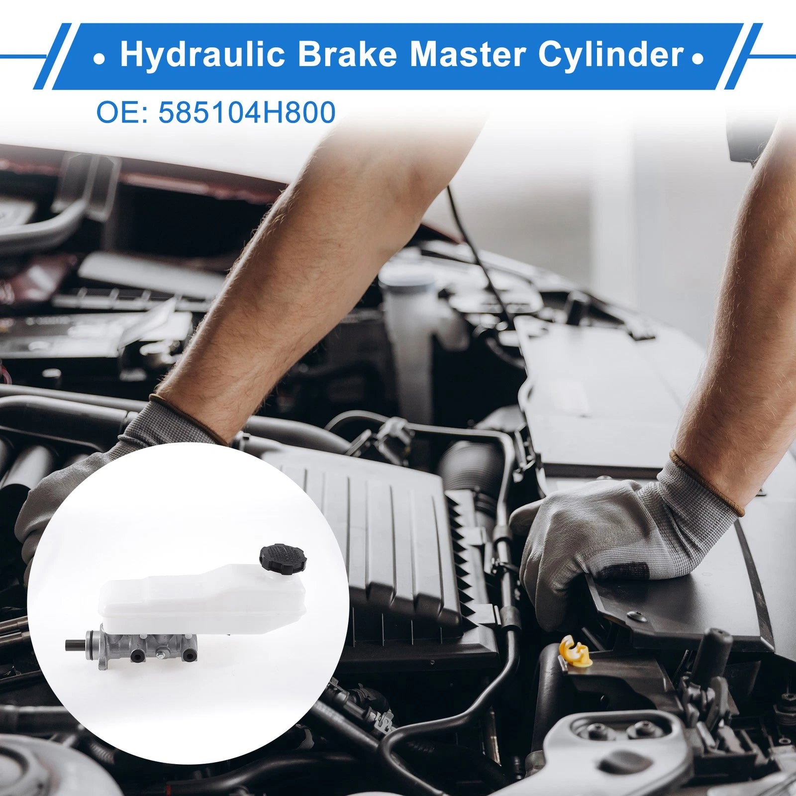 Brake Master Cylinder With Reservoir Replacement for Hyundai H1 (2001–2007)