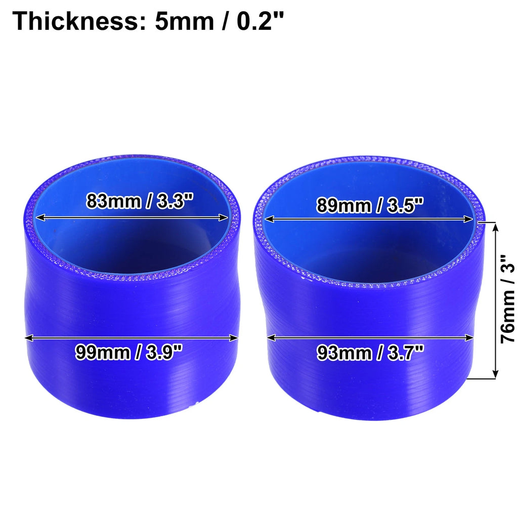 Silicone Hose Coupler for Car (83-89mm ID, 3.3"-3.5")
