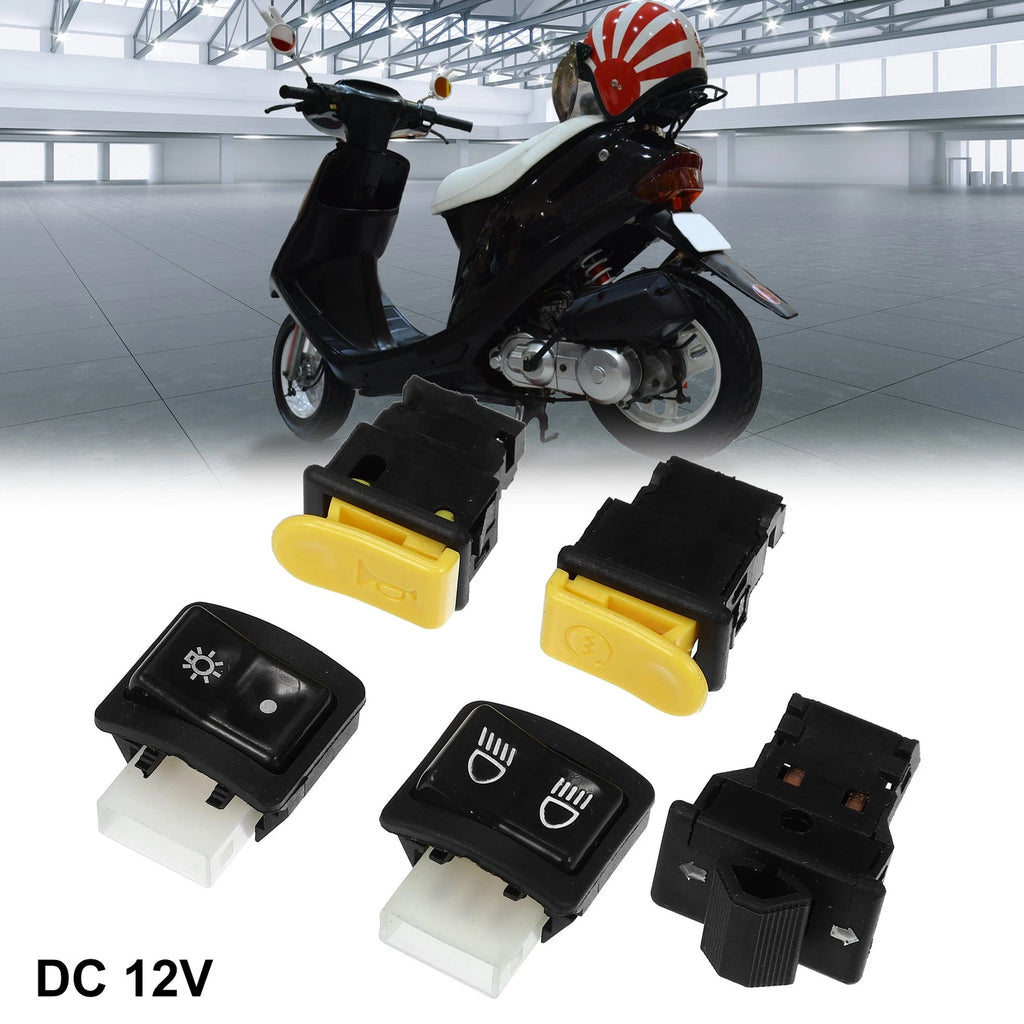 Handlebar Switch Start Set for Honda Black Yellow Motorcycle (1 Set) (2010–2020)