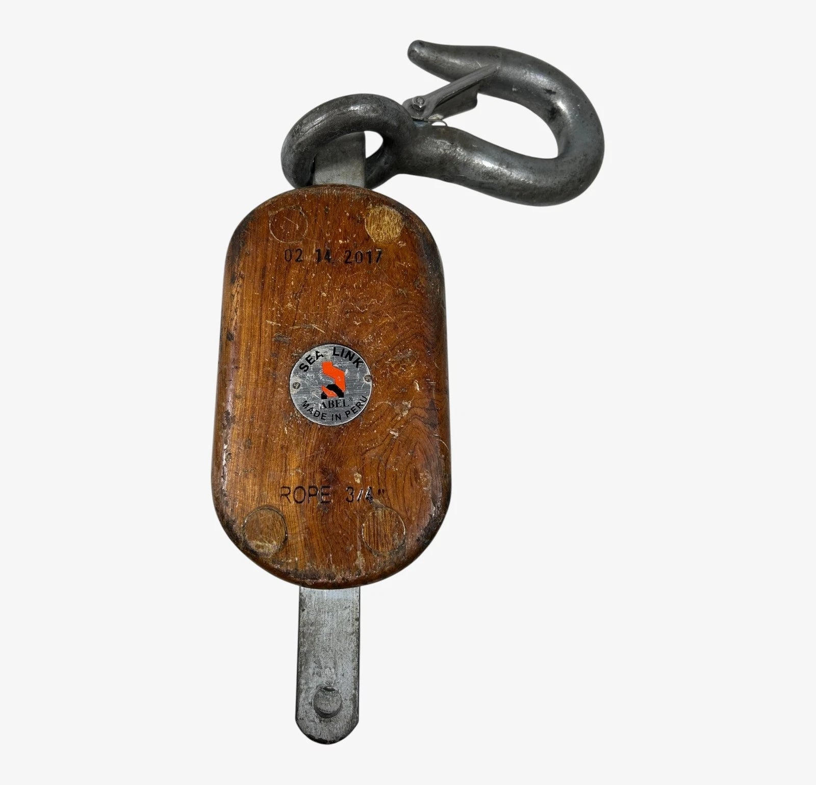 Single Sheave Block w/ Fixed Hook for Sea Link SL101B-6H (1800 Lbs)