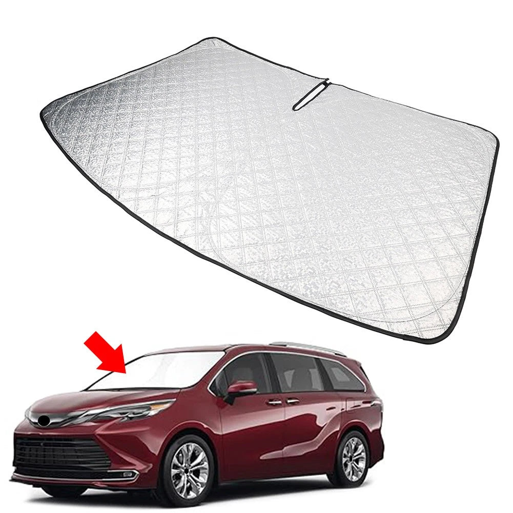 Foldable Windshield Sun Shade for Toyota Sienna (2021–2023)