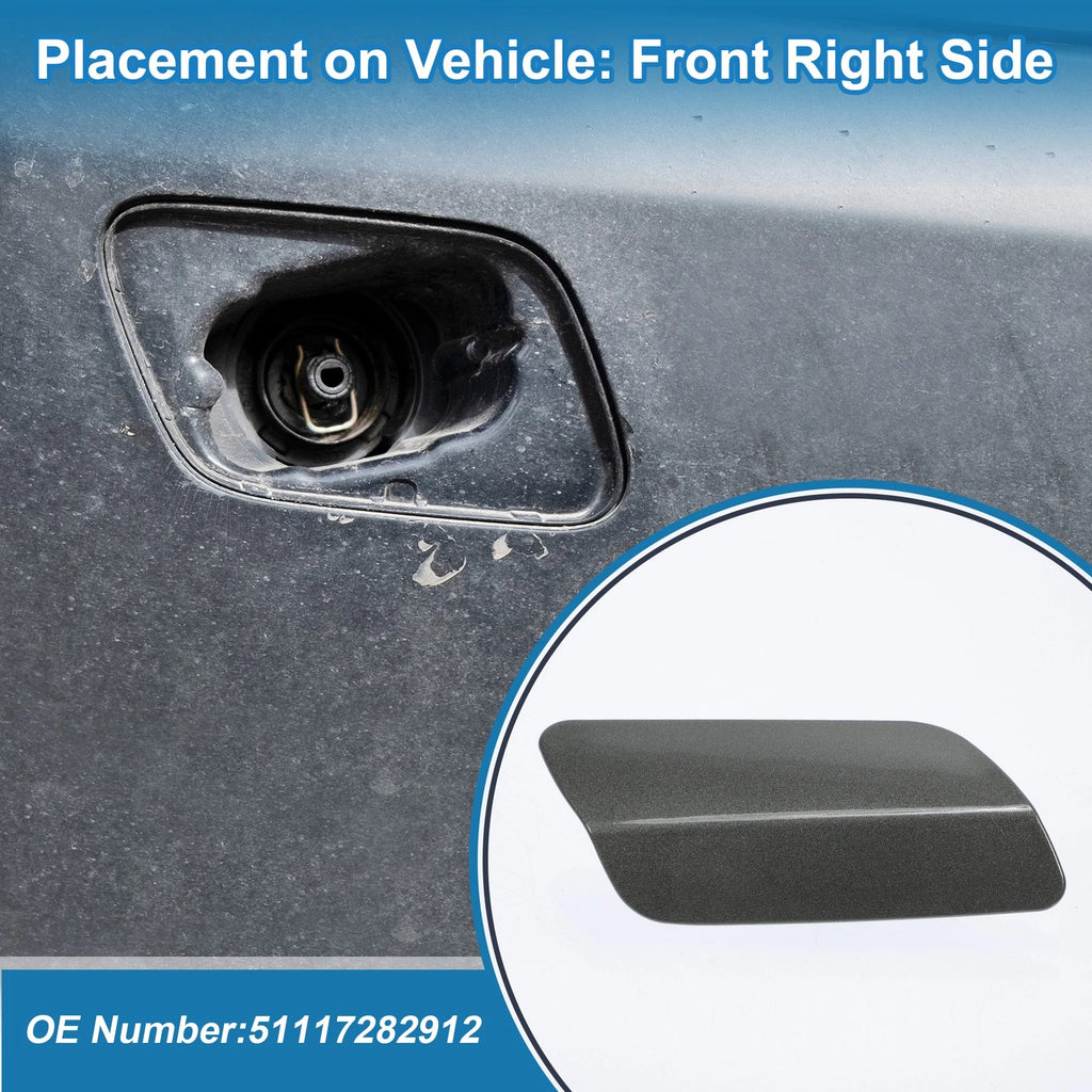 Front Right Headlight Washer Nozzle Cover Cap for BMW 640i (2011–2018)