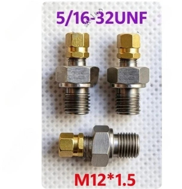 8PC Accumulator Charging Valve Nitrogen Valve for NXQ Type (5/16-32UNF)