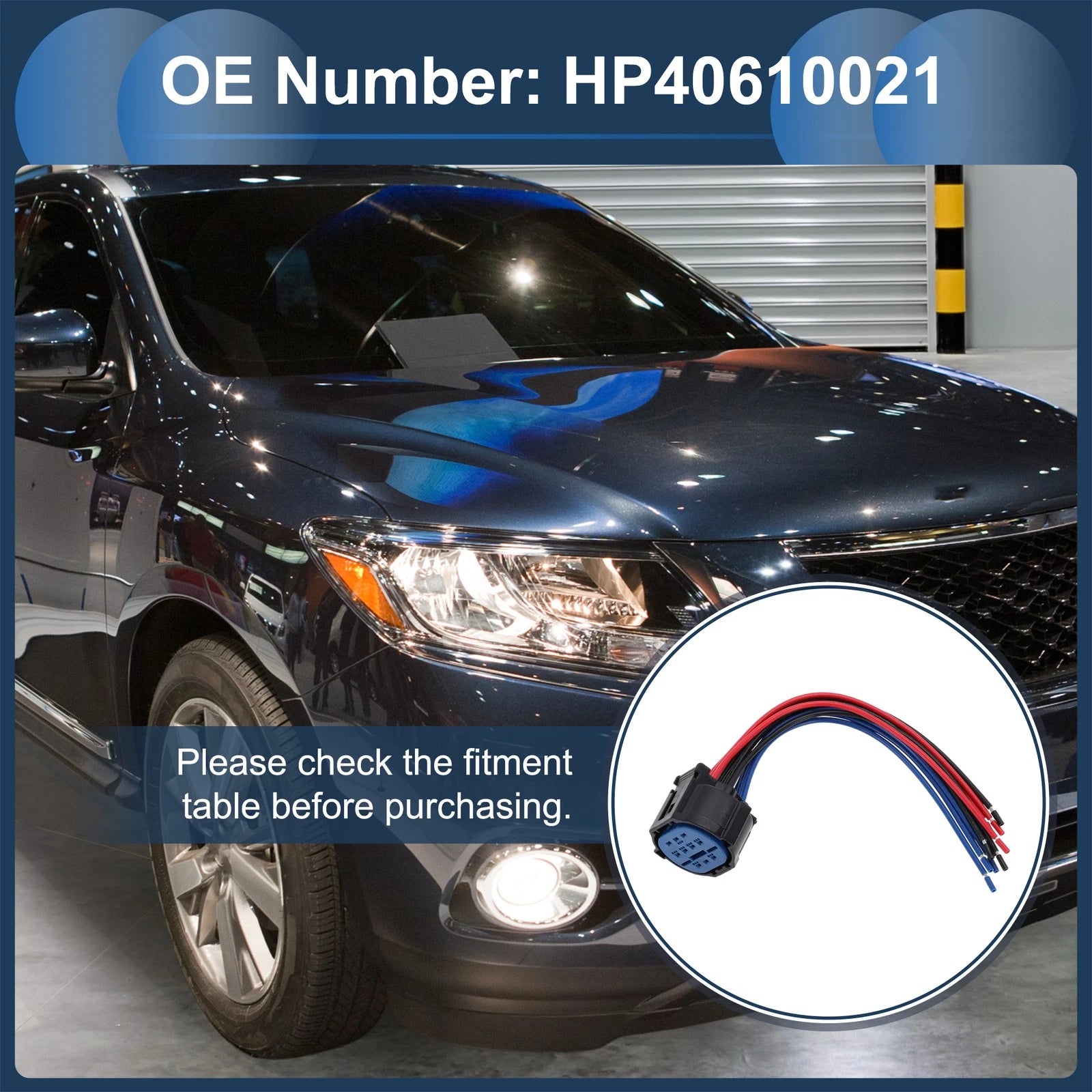 Headlight Wiring Harness for Hyundai Elantra (2017–2018) Replacement