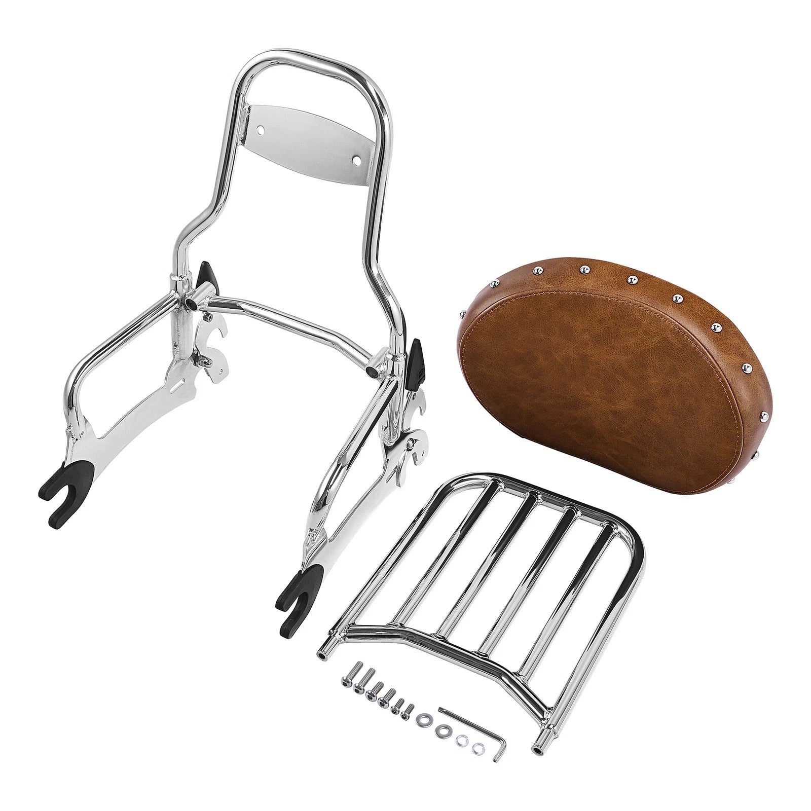 12" Backrest Sissy Bar Rack & Spools for Indian Chieftain (2016–2022)