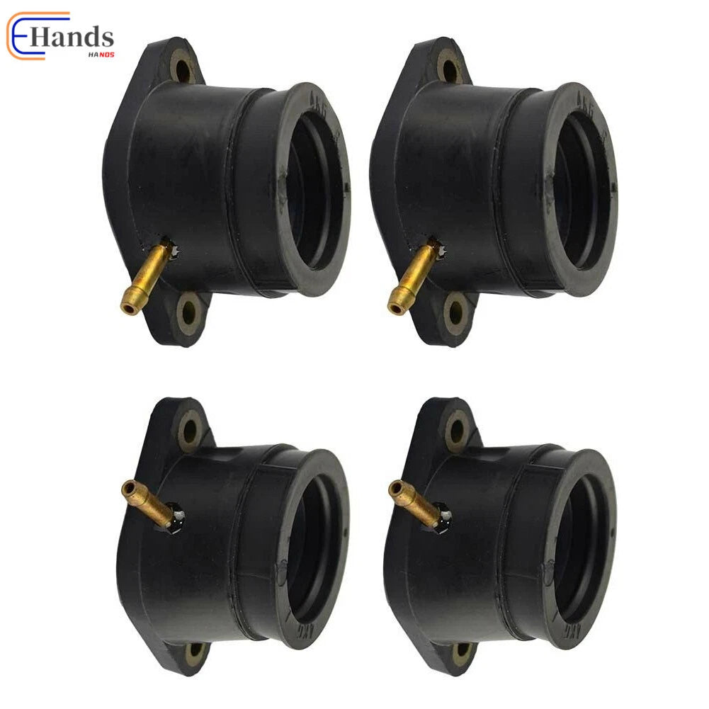 Set of 4 Carburetor Intake Manifold Boots for Yamaha XJR1200 XJR1300 (1995–2001)